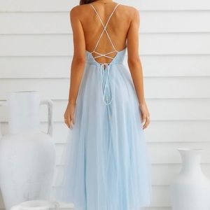 Hello Molly Summer Cinderella Midi Dress Blue